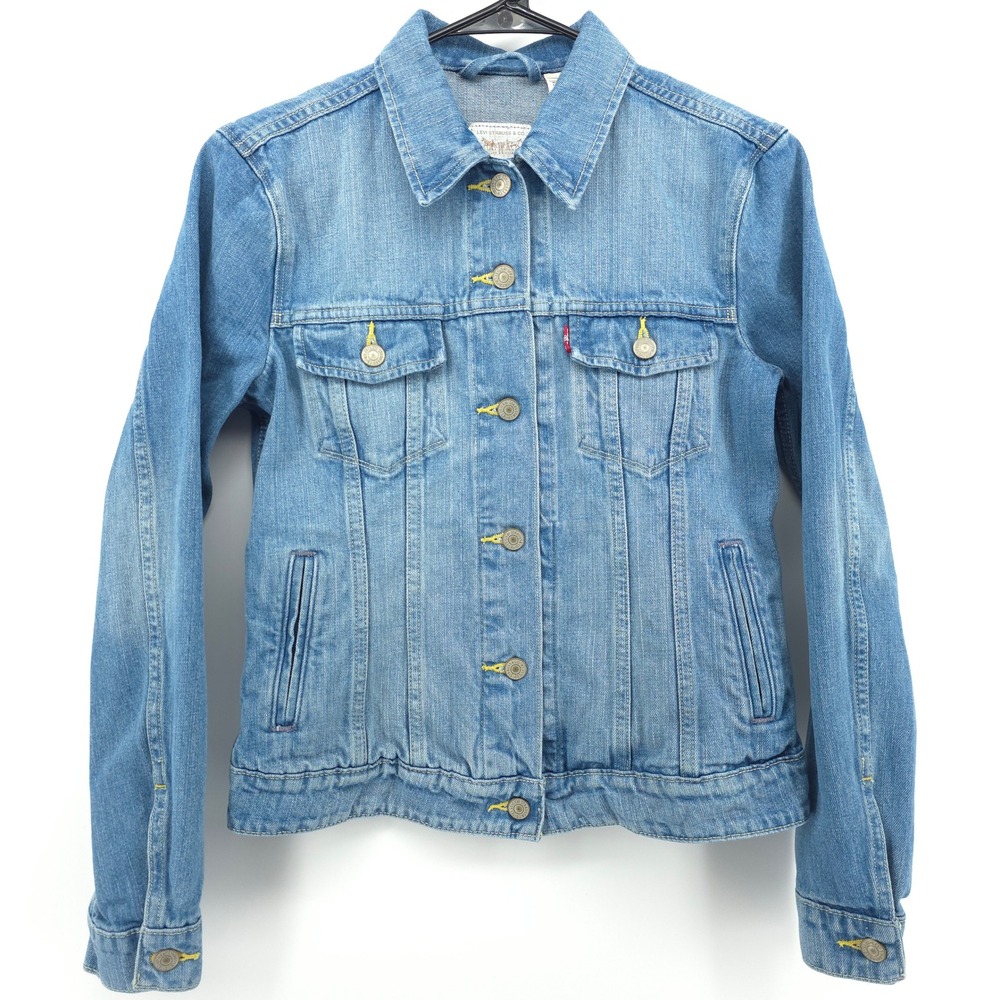 Levi's Trucker Women Denim Jacket Small Blue Light Wash Classic 41960-0010